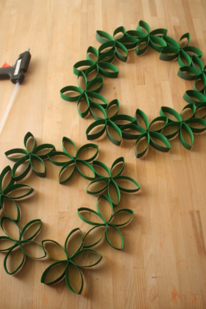 Парти декорация клоролен зелени занаяти с тоалетна хартия ролки