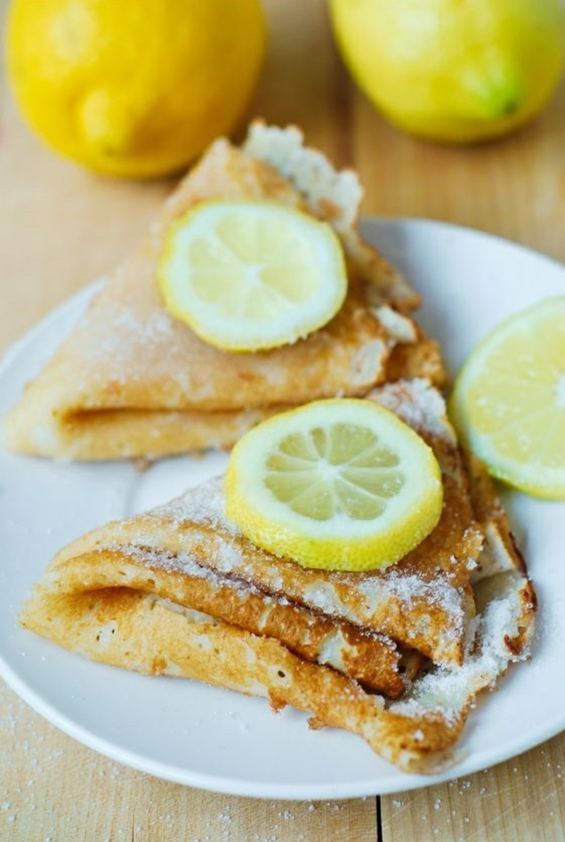 Pancake dough basic recipe with lemon