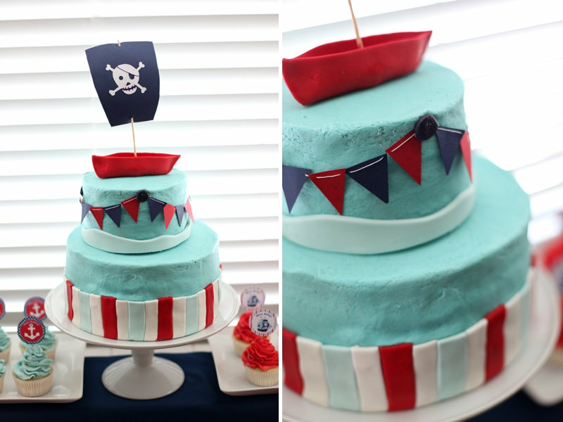 Piraten Kindertorte Birthday Cake kuva Tortendeko