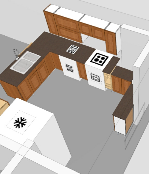interiørdesign realistiske farger plassdesign online