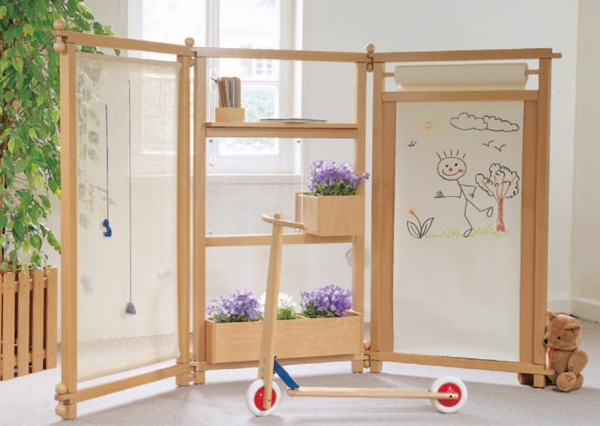 divider idei de design din lemn cameră de copii divider