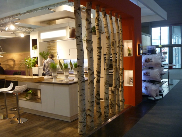 Rozdělovač místností Nápady z dřevěného designu rozdělovač přírody