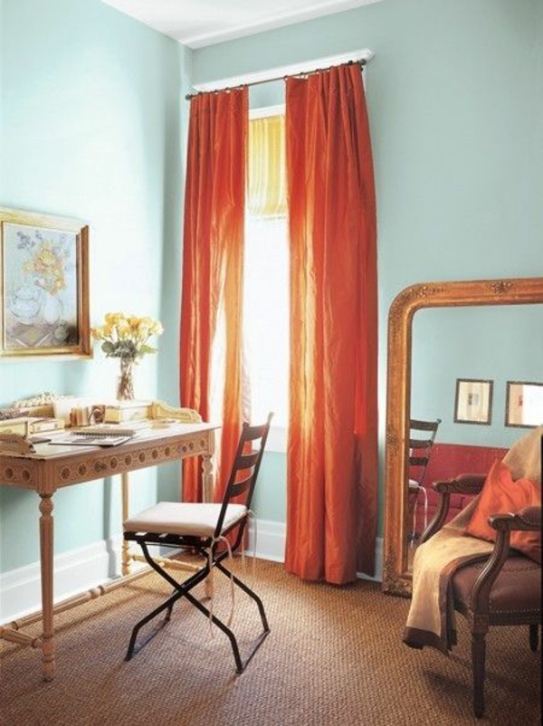 skrivebord arkaiske gardiner gardiner rollos vinduesbord