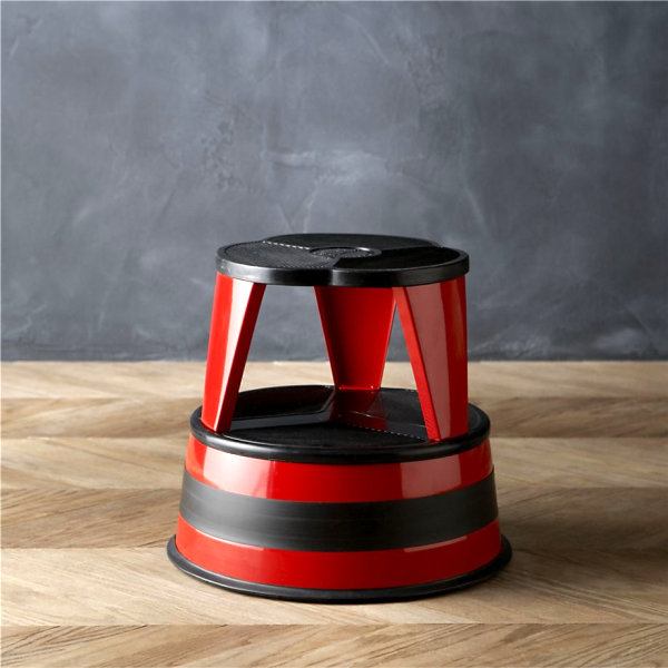 Red furniture designs glamorous stool low placed decorative