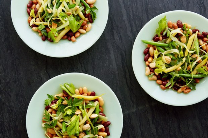 Salaatti ideoita terveellistä ruokaa papu salaattia