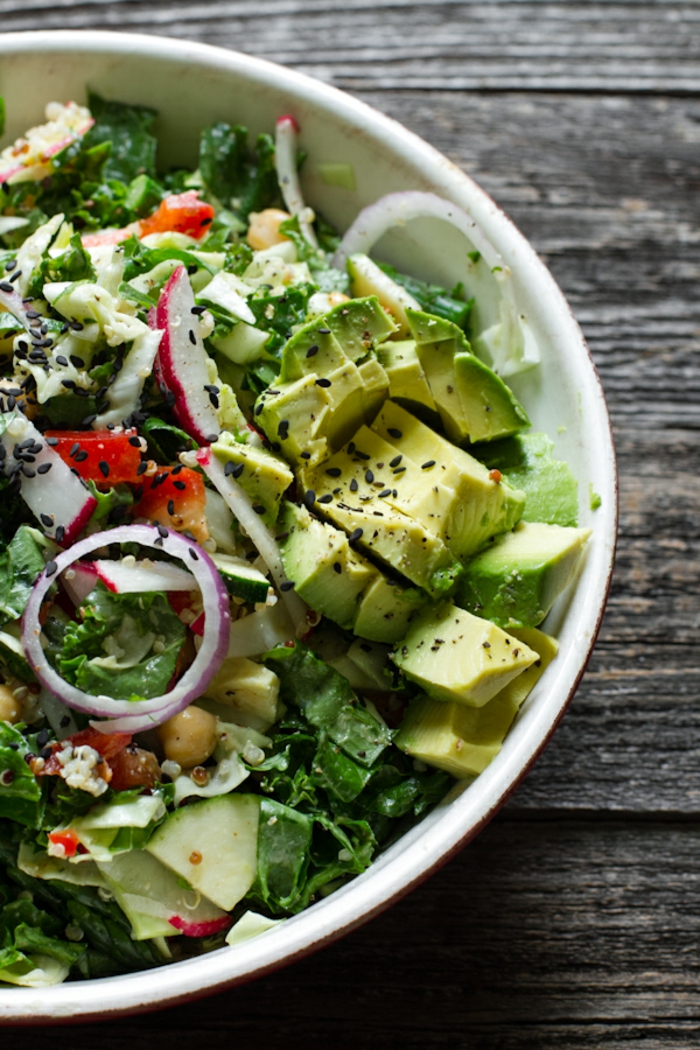 Salaatti Ideat Terveellinen Syöminen Syöpä Vihreä Salaatti Avokado
