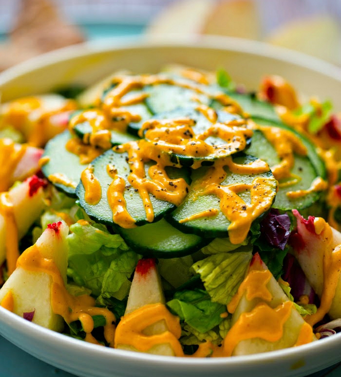 Salaatti ideoita terveellistä ruokaa valmistettaessa salaattia