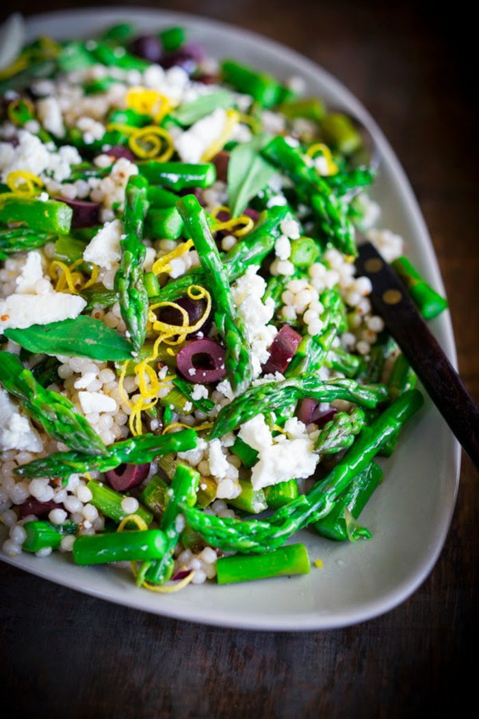 Salaatti Ideat Terveellinen syöminen Parsa Couscous Salad