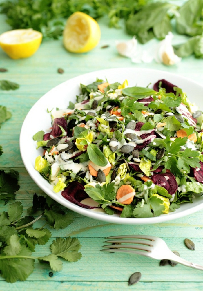 Salaatti ideoita terveellinen ruoka tuoretta salaattia yksinkertaisia ​​reseptejä