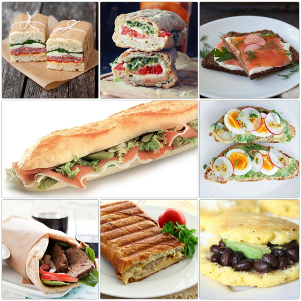סנדוויץ 'מתכונים Fastfood ברחבי העולם חטיפים קטנים חטיף