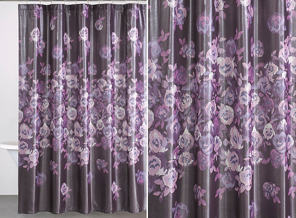 Beautiful floral patterns and trends purple curtains
