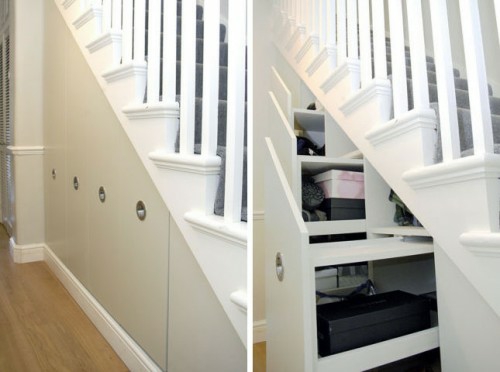 Красиви практични идеи за складови помещения под чекмеджетата на стълбите
