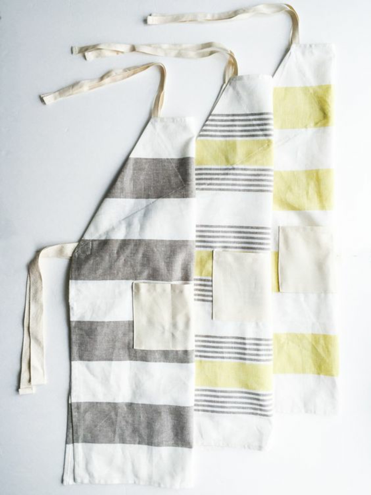 Schort naai-instructies eenvoudige schort naaien jezelf streeppatroon