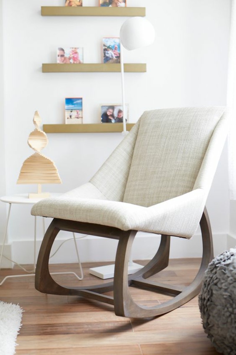 Мебели за хола дървени крака класически люлеещи се столове