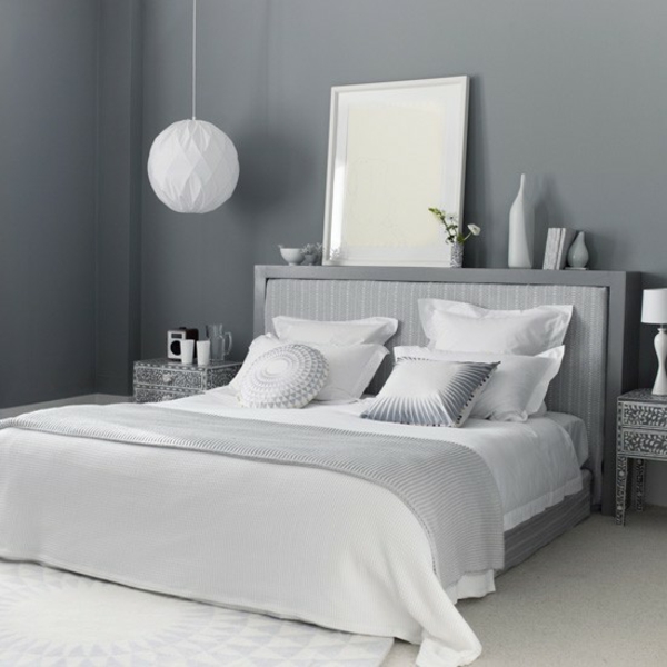 Soveværelse helt design hængende lampe bold hvid