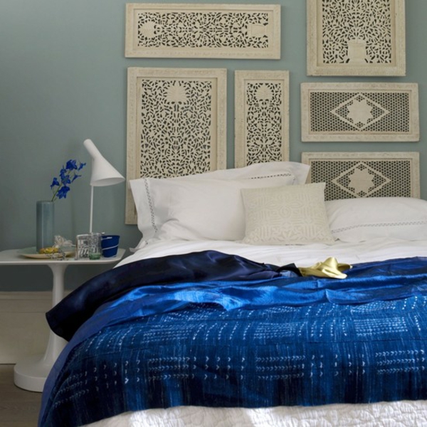 Soveværelse væg indretning helt kan kongeblå