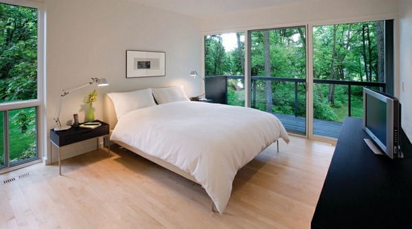 Soveværelse minimalistisk oprettet lille varm