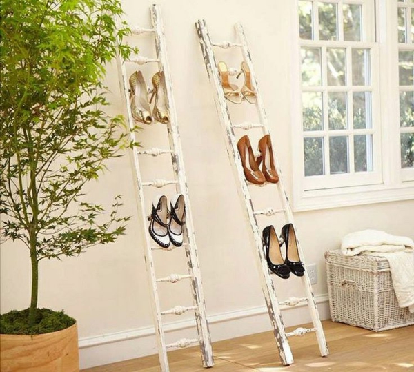 Shoe rack build yourself ladder old worn out