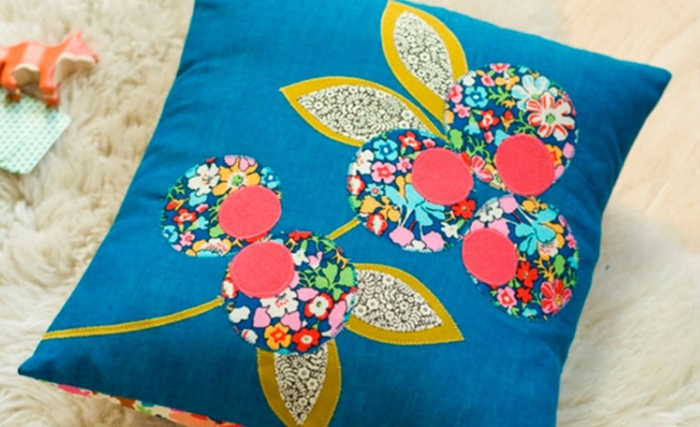 Pohovka polštářky šit tvůrčí návrh nápady květinový vzor