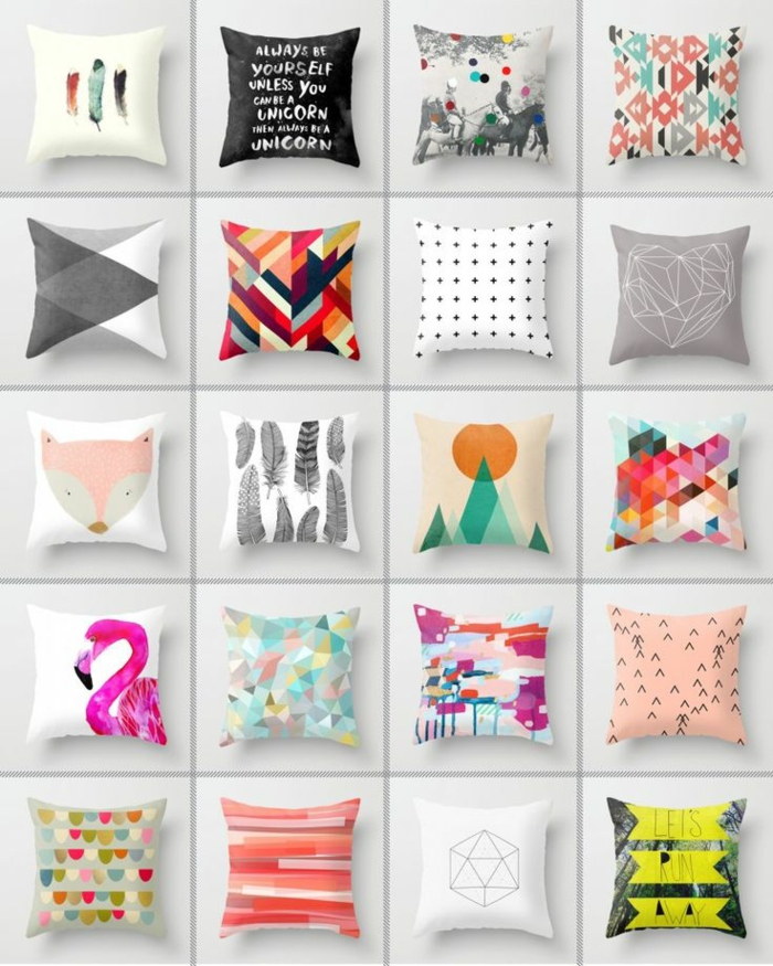 Pohovka polštářky šijte si kreativní řemesla nápady dekora polštář domácí doplňky