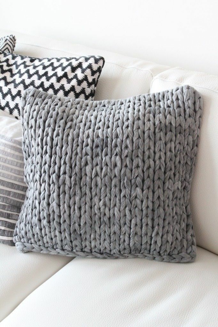 deco pillows sew themselves creative craft ideas knitted cushion cover