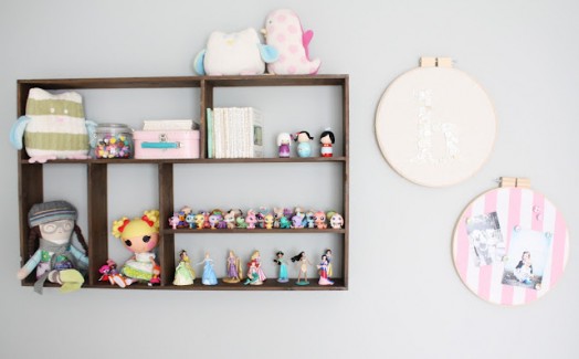 Estante de juguetes Juguetes para niños Figuras de juegos decoración de la pared