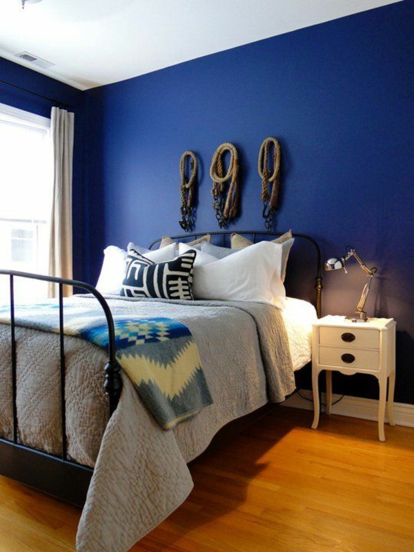 Prank vægge nautiske blå soveværelse