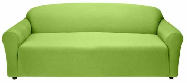 Strekkdeksel sofa lys grønn frisk strøm