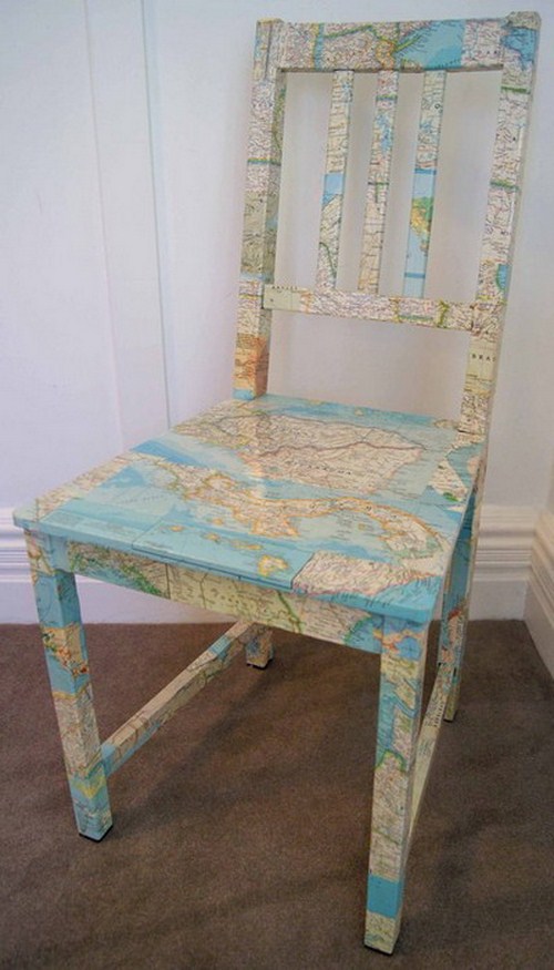 Chair Maps Decor Design Your Home
