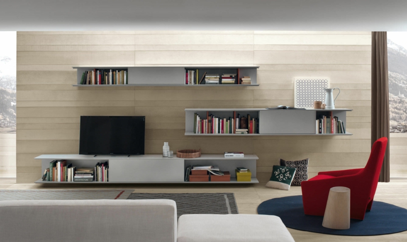 TV sienos modulis šiuolaikinės knygų spintos kambario baldai TV sienos