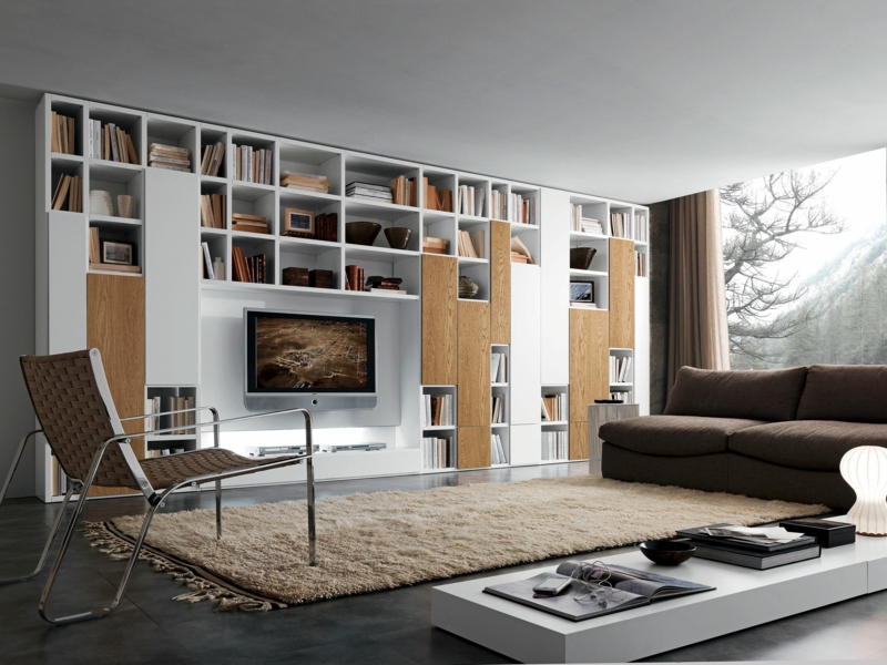 TV sienos modulis modernus kambario aukštis sienos lentynos svetainės baldai TV sienos