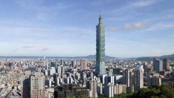 Tapei 101 ουρανοξύστη πανοραμική εικόνα πρωτεύουσα της Ταϊβάν