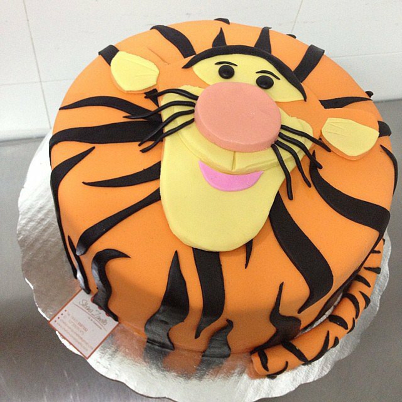 Tiger Kindertorte birthday cake pictures cake decoration