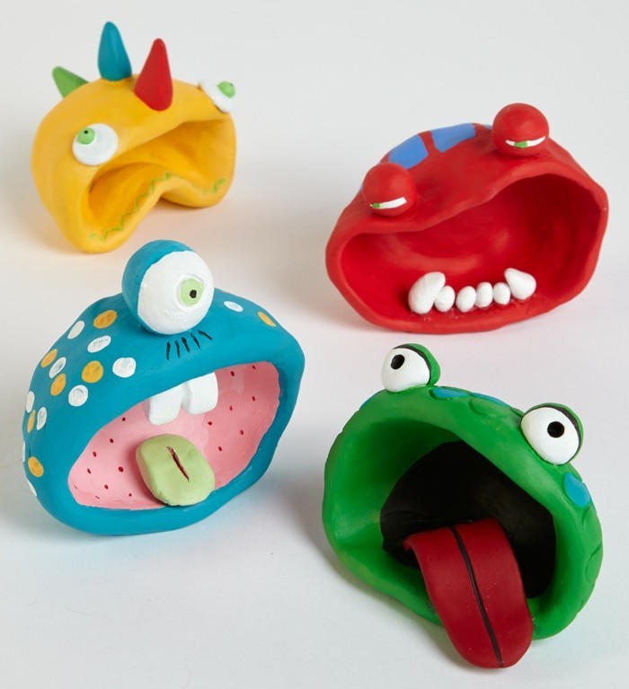 Toepferideen Toepfern רעיונות עם ילדים DIY IDEAS monsterparty
