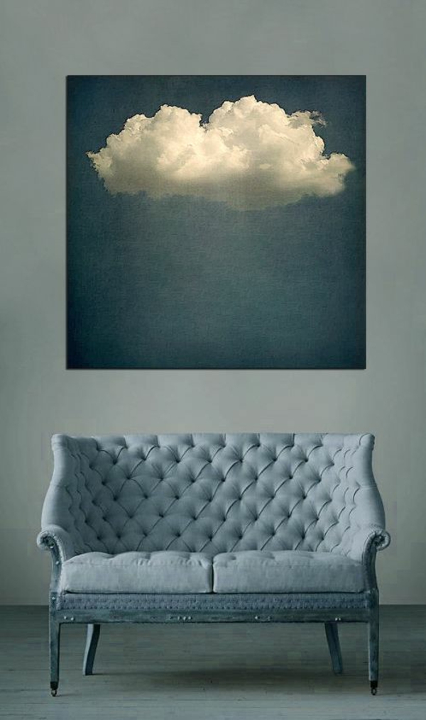 Τοίχοι διακόσμηση τοίχου σχήμα καναπέ σύννεφο ζωγραφική