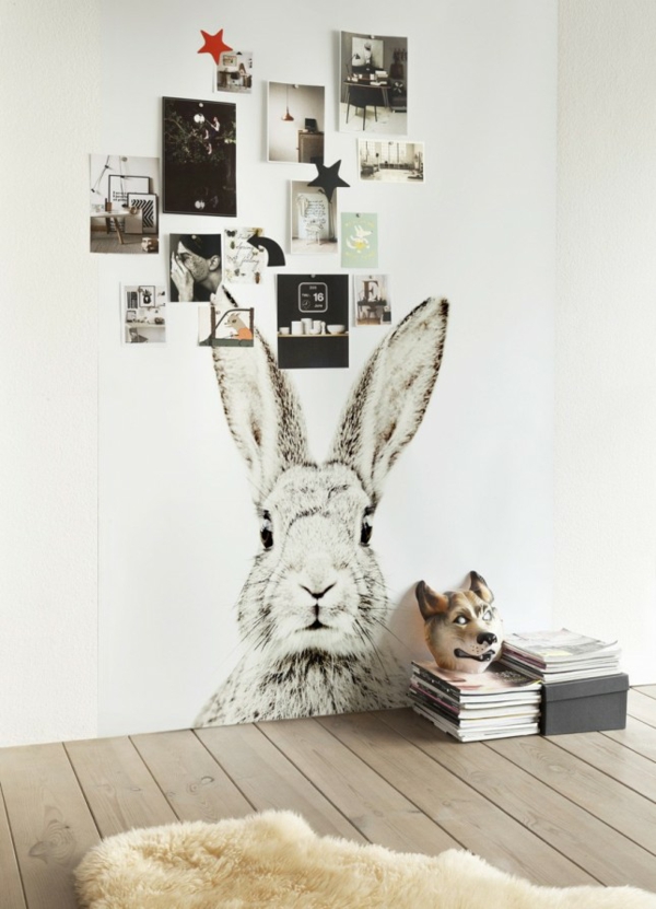 Veggdesign med maling vegg maling ideer bunnies