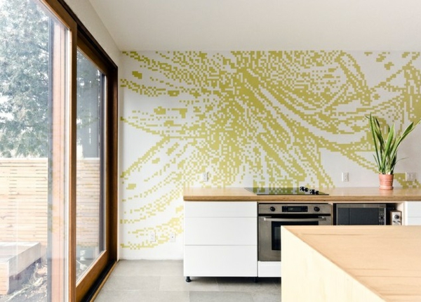 Σχεδιασμός πράσινου τοίχου με ιδέες χρωμάτων τοίχων χρωμάτων