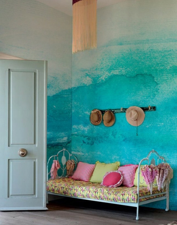 Designul de perete mare cu culori de perete vopsea idei îndrăznețe