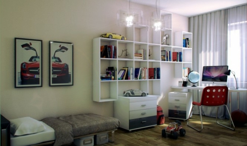 libros de estantes de pared Ideas de muebles para habitaciones de jóvenes