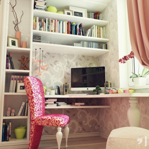 silla urbana tapizada ideas de diseño floral para chica habitación juvenil