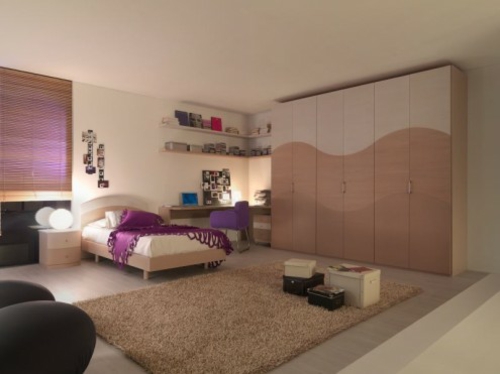 Ideas para el diseño de interiores de alfombras de vestuario para habitaciones juveniles modernas