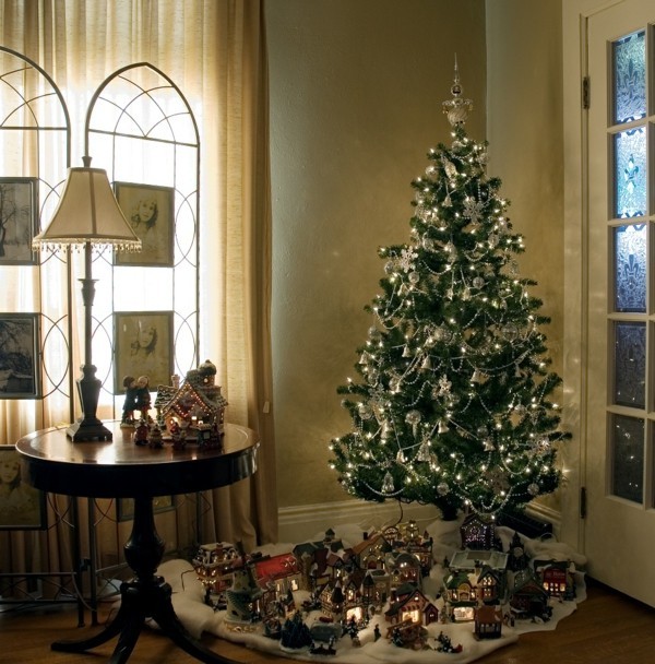 老式圣诞树和装饰DIY