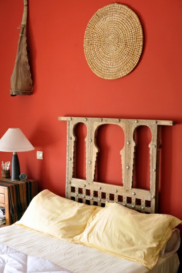 Стените цвят идеи за оранжев стена дизайн стена спалня