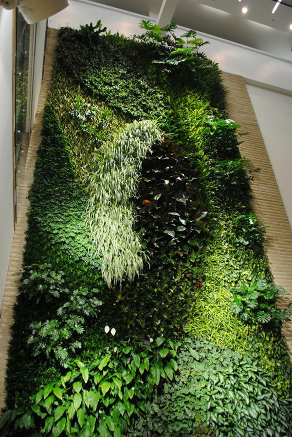 קישוט קיר פופולרי עם צמחים תקרה גבוהה גינה