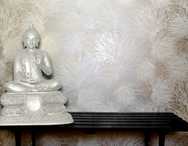 Vopsea de perete metalic efect de perete de design de culoare buddha