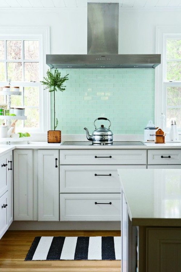 Vaskbare køkken tæpper og runner glas køkken spejle