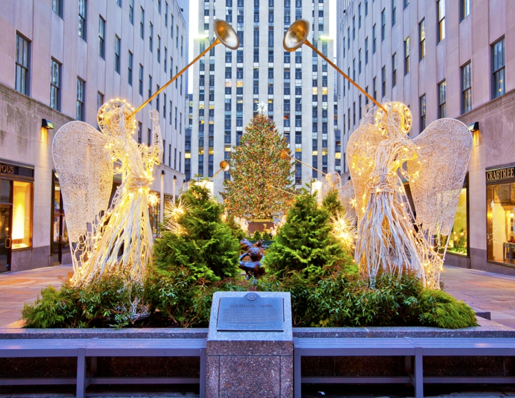 纽约圣诞节景点洛克菲勒中心