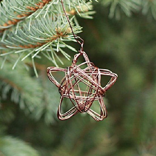 Poinsettia wire crafting skabeloner kids fir-tree