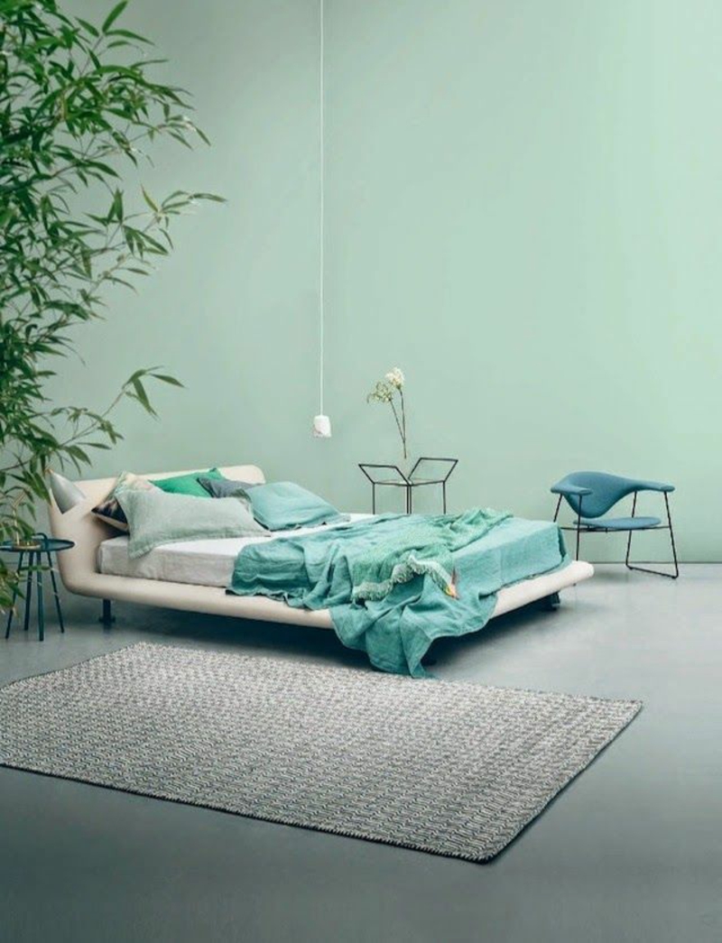 Живи идеи и тенденции 2016 спалня в зелено