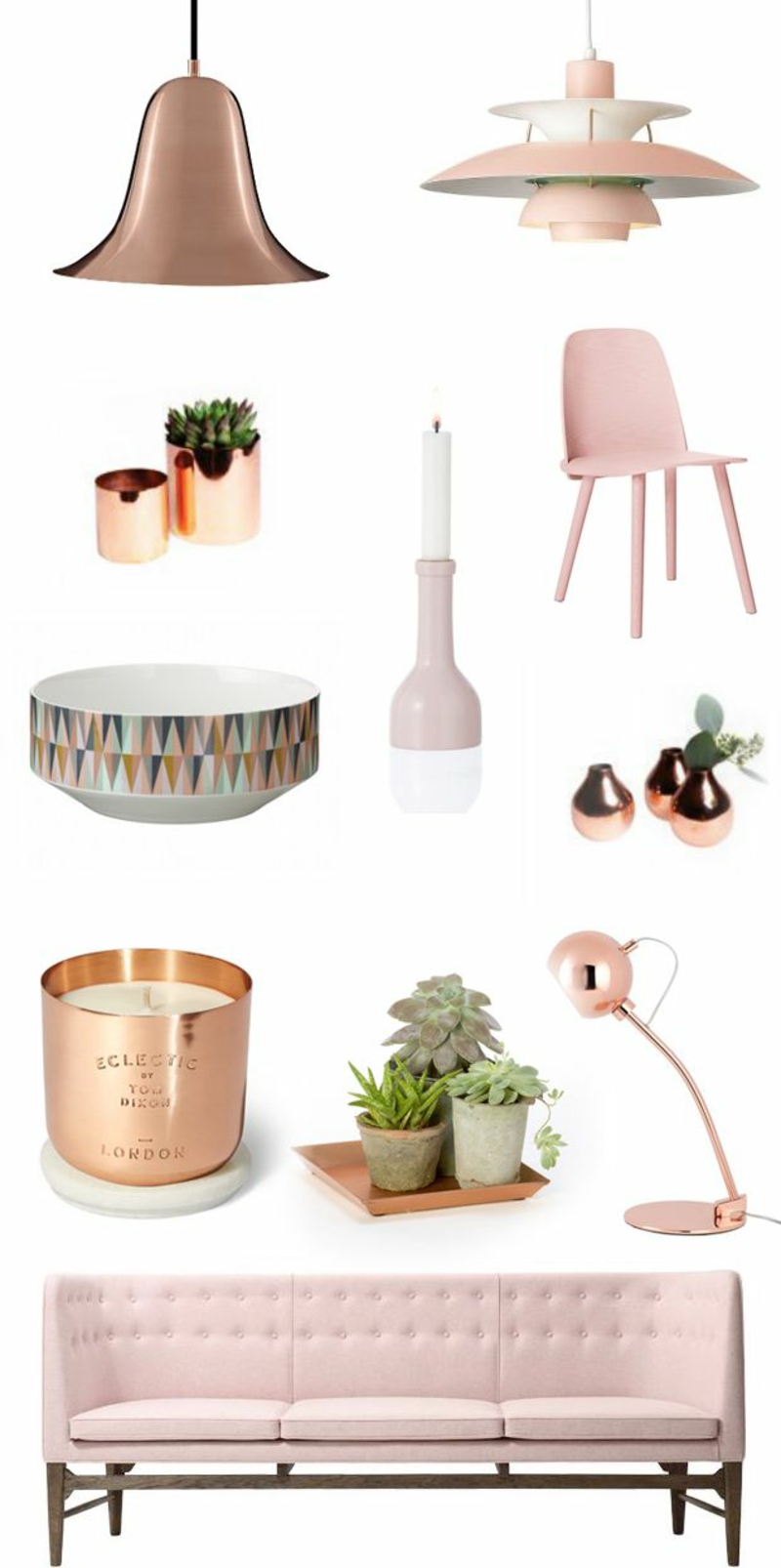 Levende ideeën en trends 2016 roze meubels